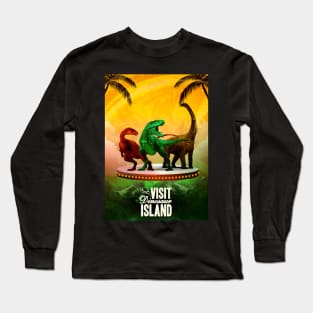 Dinosaur Island  Board Game Graphic - Tabletop Gaming Long Sleeve T-Shirt